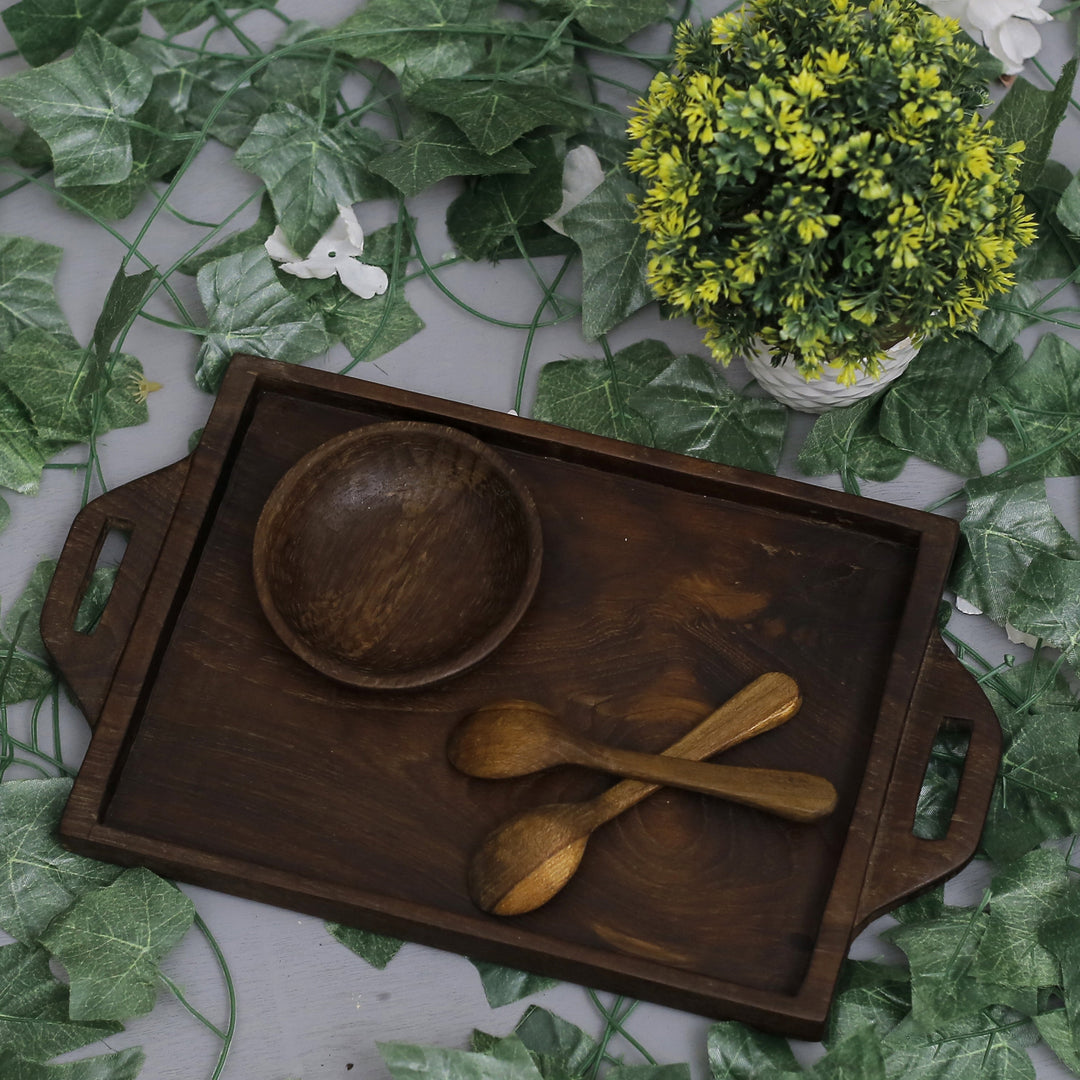 Classic Wooden Rectangle Tray Platter