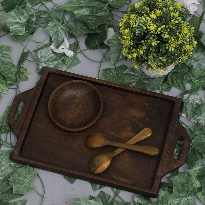 Classic Wooden Rectangle Tray Platter