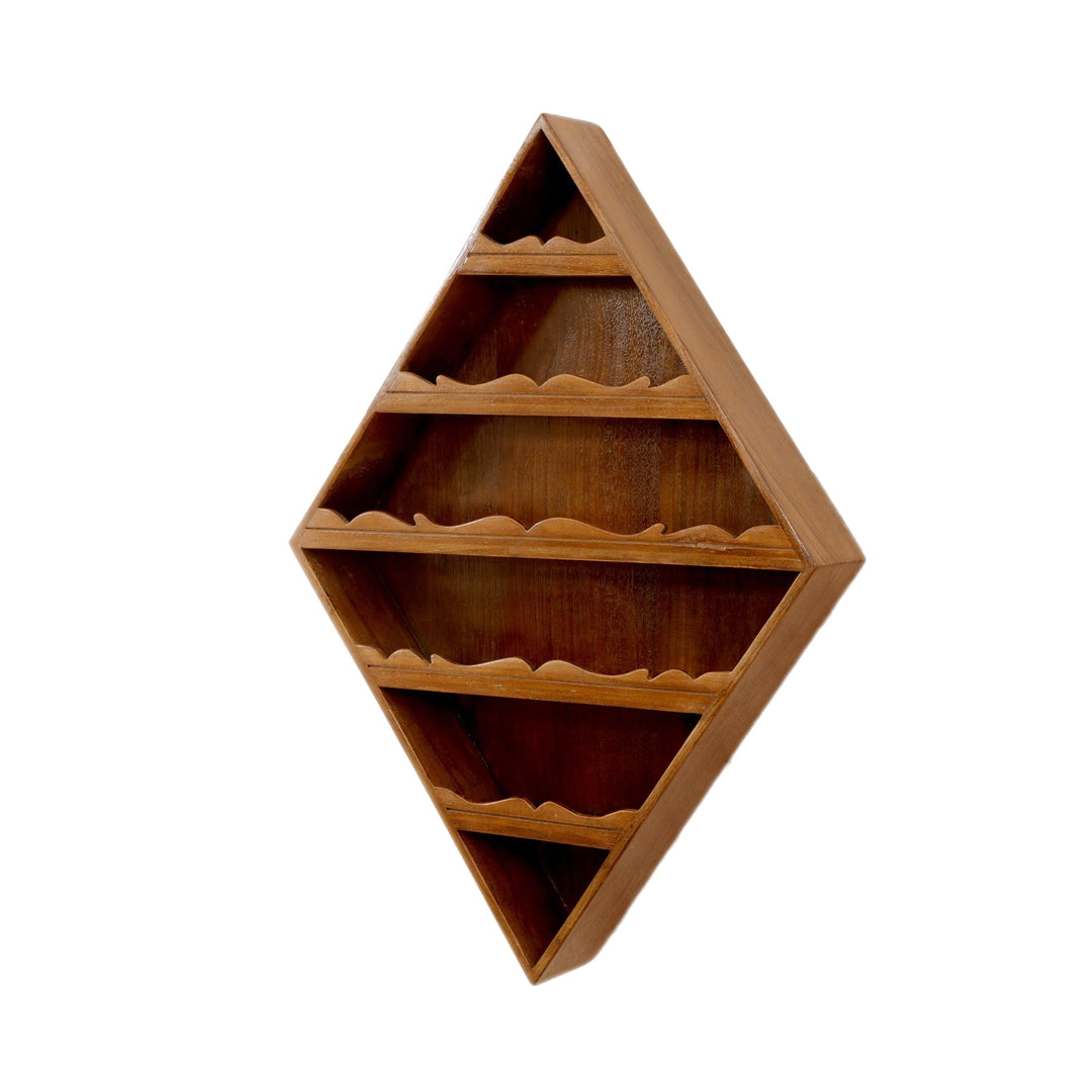5-Shelf Kite-Shaped Wall Hanging Wall Rack