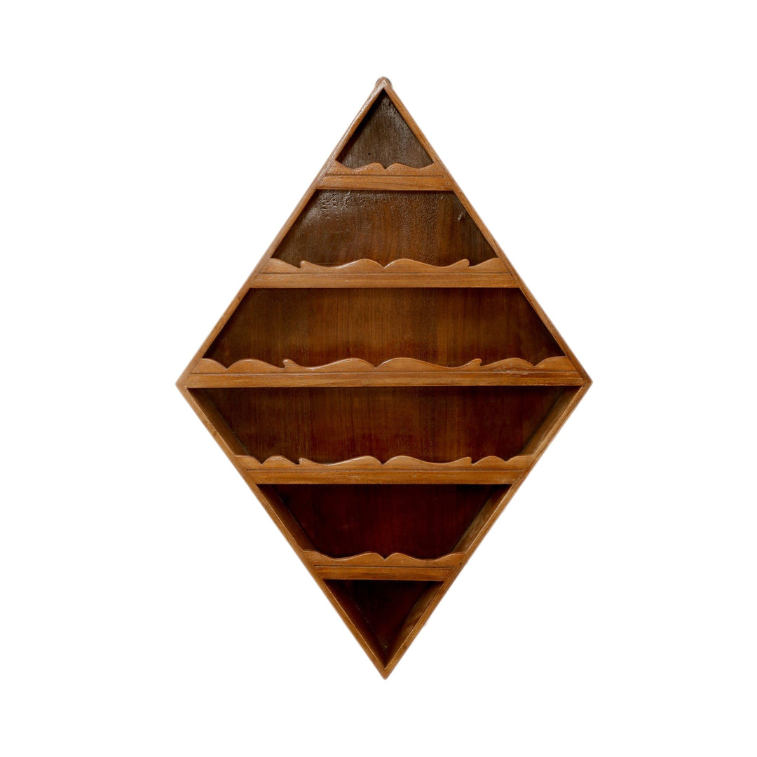 5-Shelf Kite-Shaped Wall Hanging Wall Rack