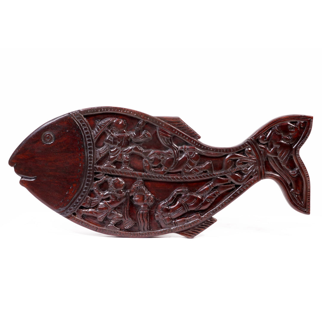 Wooden wall decor King bali vishnupuran Wall Decor