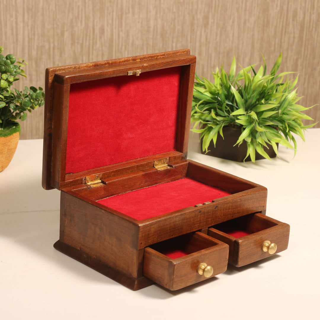Velvet Lined Wooden Box Wooden Box