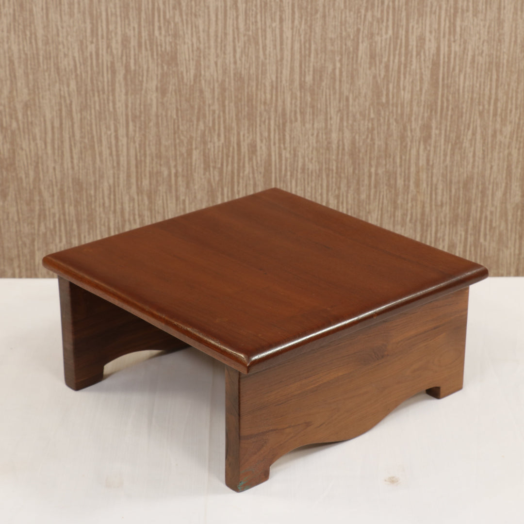 Stylish compact multipurpose teak Wooden Bajot Bajot