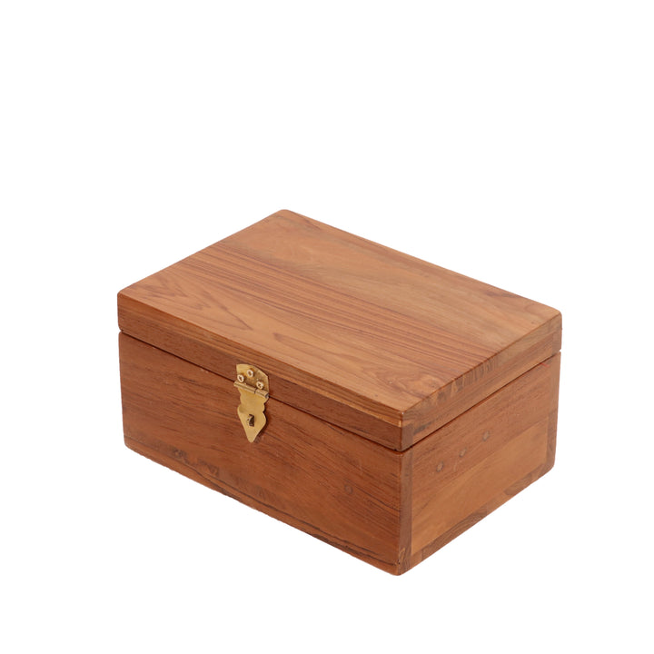 Classic teak multi compartment jewelry box Wooden Box