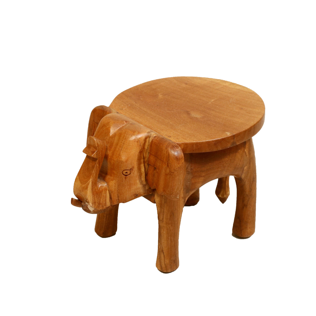Southern Classic Wooden Tone Elephant Table Stand Large (12 x 17 x 12 Inch) Animal Figurine