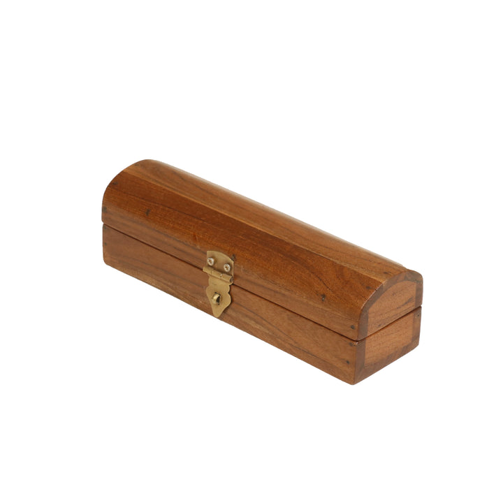 Brass Latch Pencil Case Wooden Box