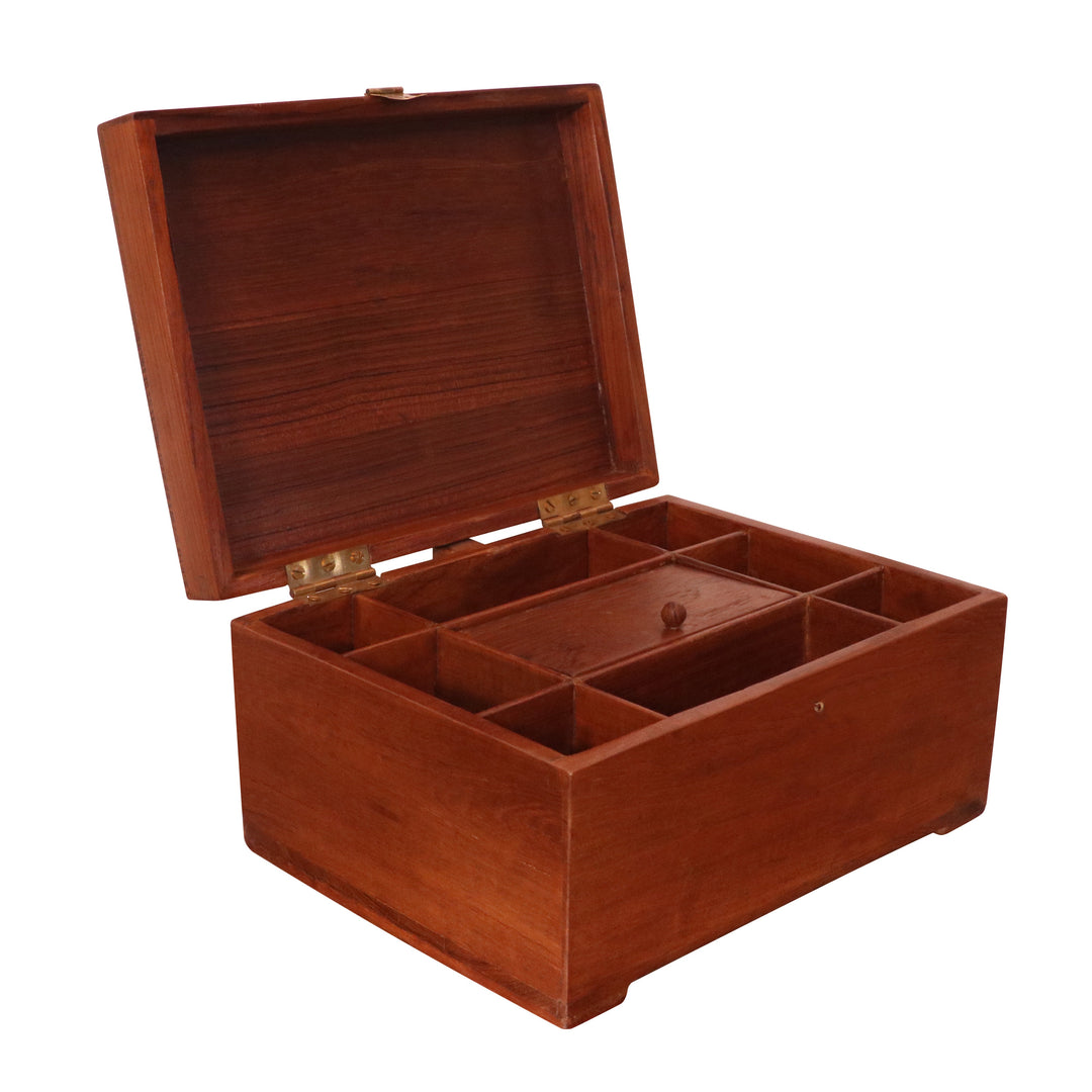 Solid wood wooden box with compartments Wooden Box
