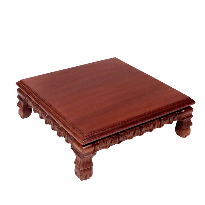 Auzira Traditional Teak Wood Signature Bajot/choki Bajot