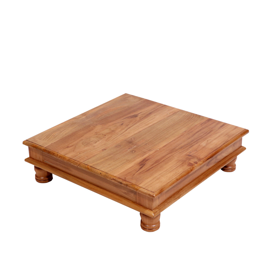 Solid Teak Honey polish square bajot Bajot