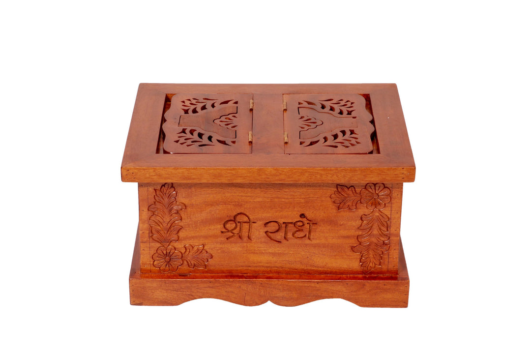 Wooden Religious Book Holder + Storage Sanduk Wooden Box