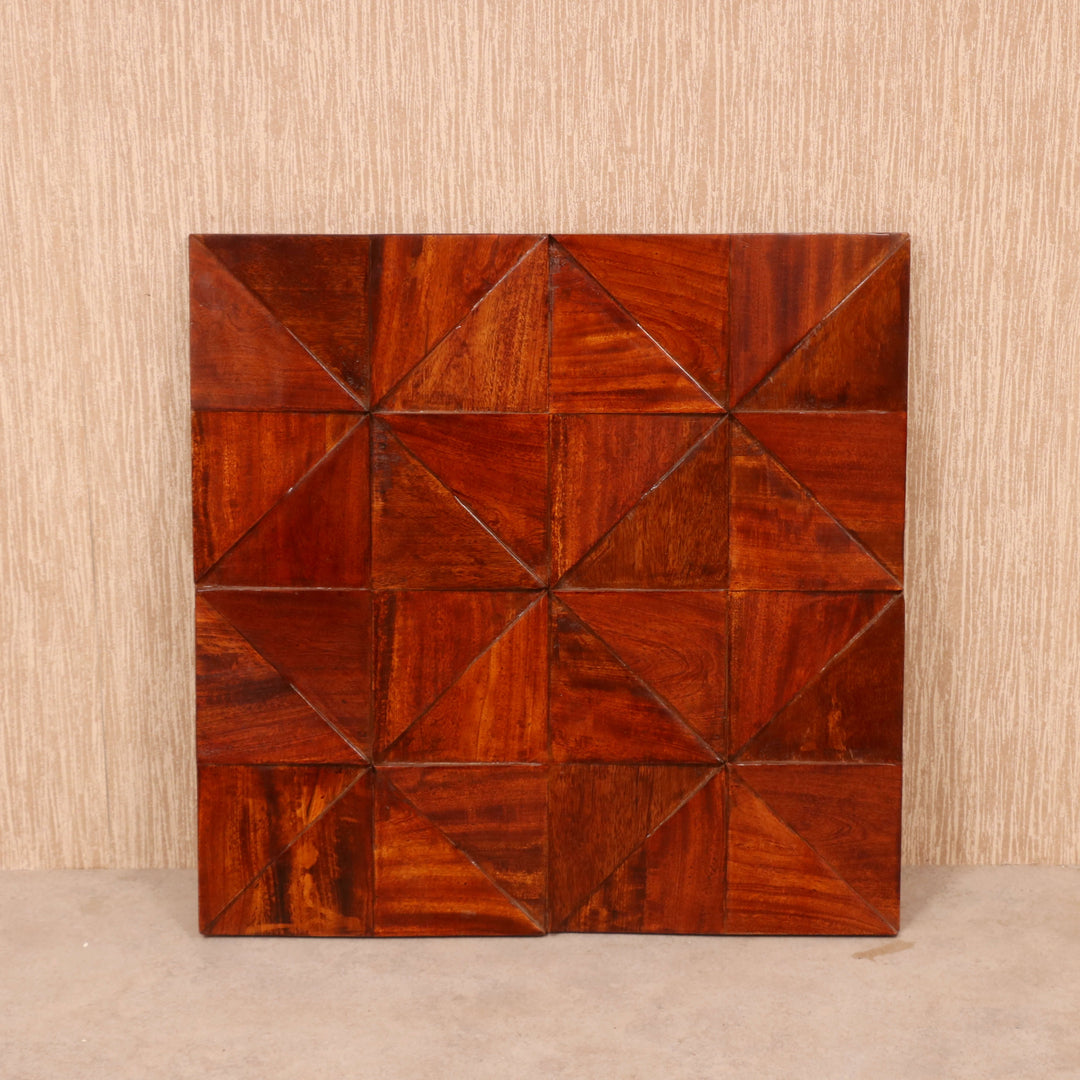 Simple Diamond Wooden Panel Wall Decor