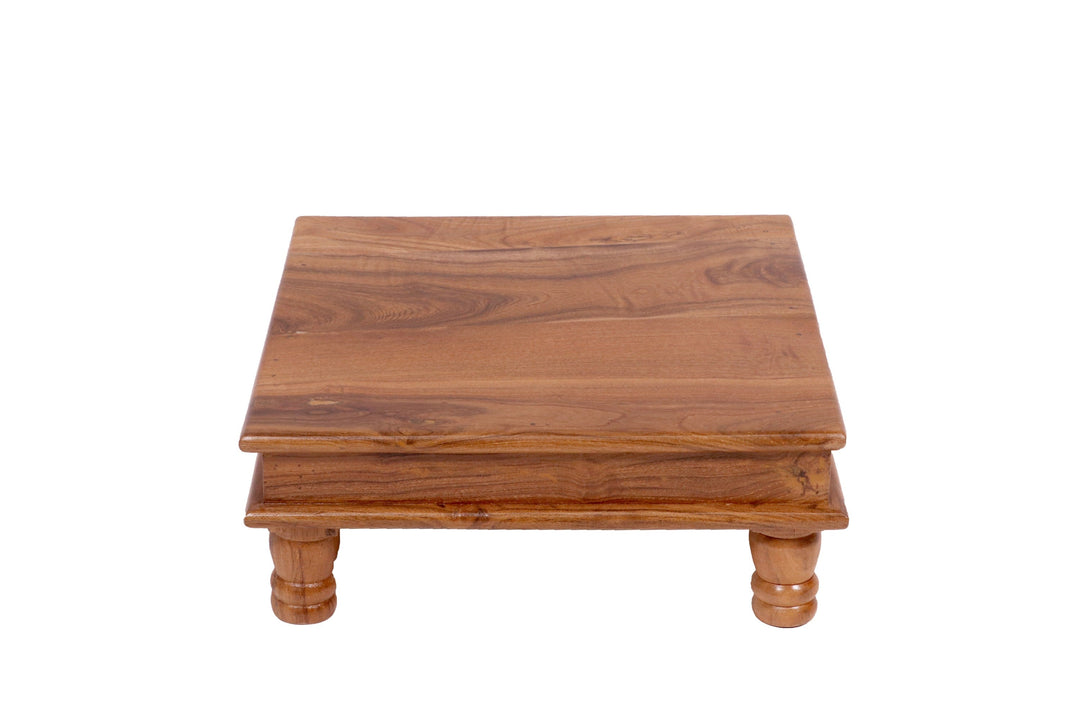 Premium Quality Teak Wood Pooja Bajot Bajot