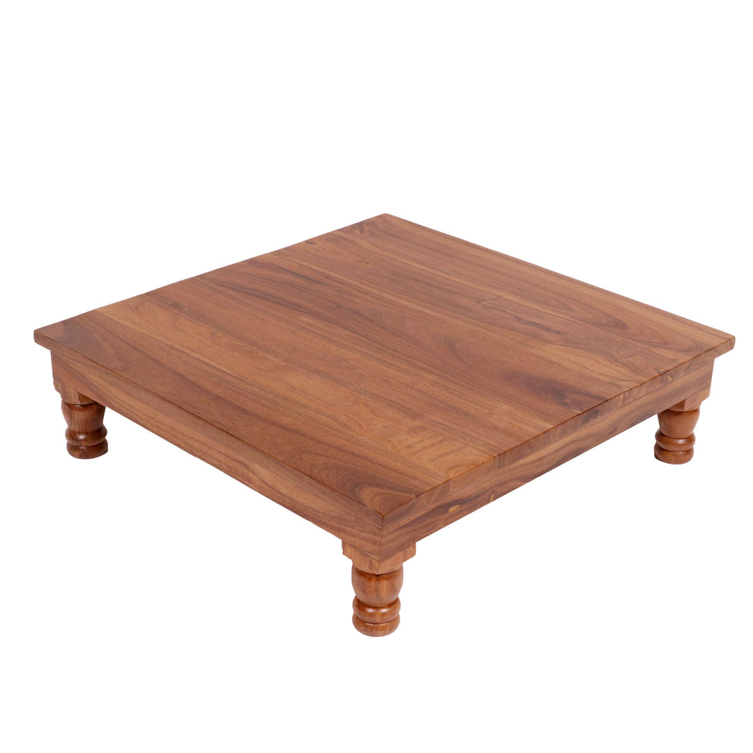 Wide Compact Wooden Bajot Bajot