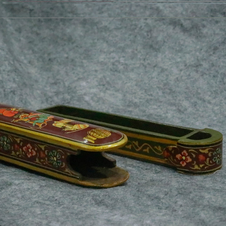 Classic Indian hand painted premium pen pencil Box Wooden Box