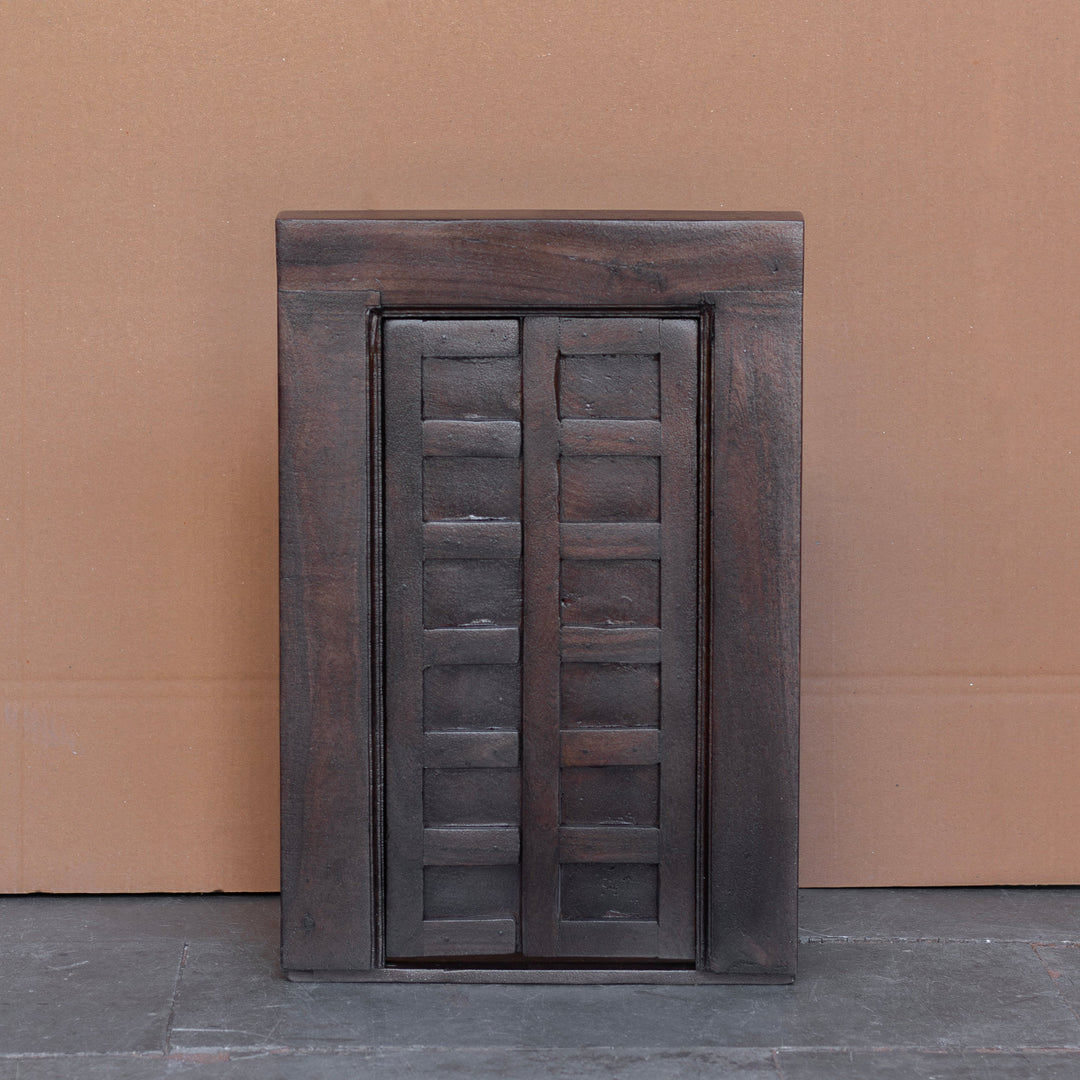 Traditional Haveli Double Door Wooden Wall Panel - Rajasthani Heritage Design Wall Decor