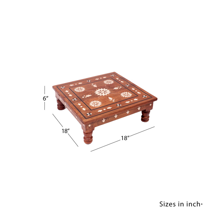 Folk touch inlay Teak Bajot Bajot