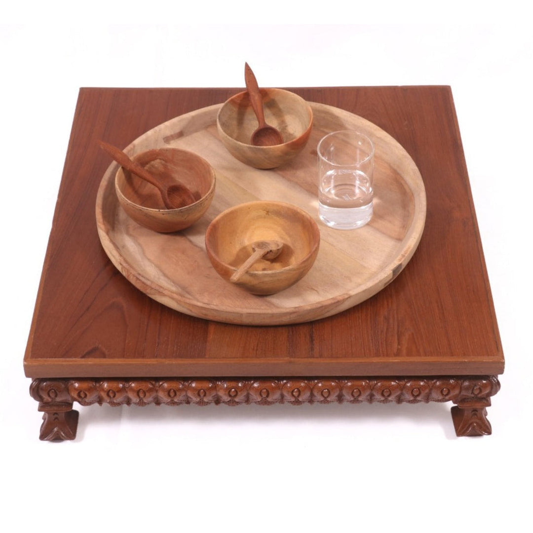 Vaicitrya Traditional Signature Teak Wood Bajot Bajot