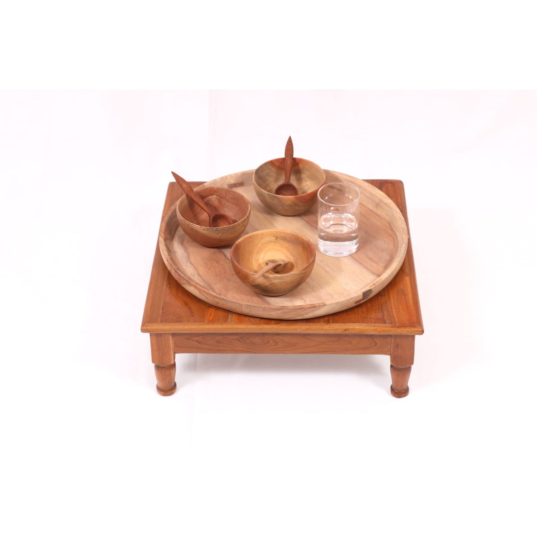 Traditional Wooden Carved Bajot Bajot