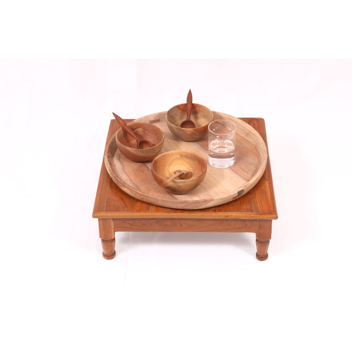 Traditional Wooden Carved Bajot Bajot