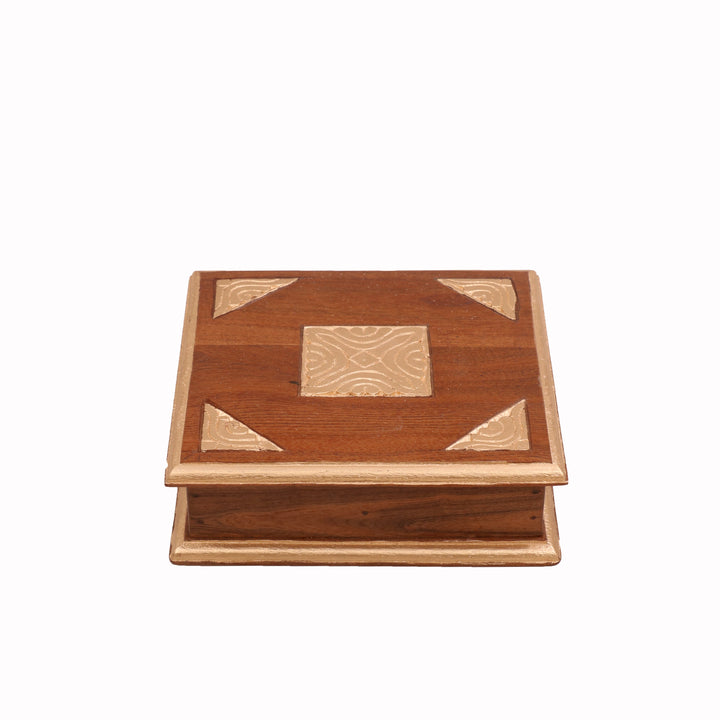 Brass Work Wooden Box Wooden Box