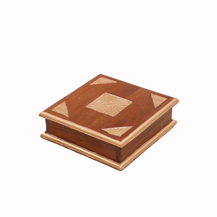 Brass Work Wooden Box Wooden Box