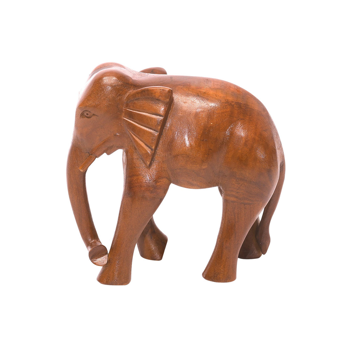 Lofty Wooden Elephant Animal Figurine