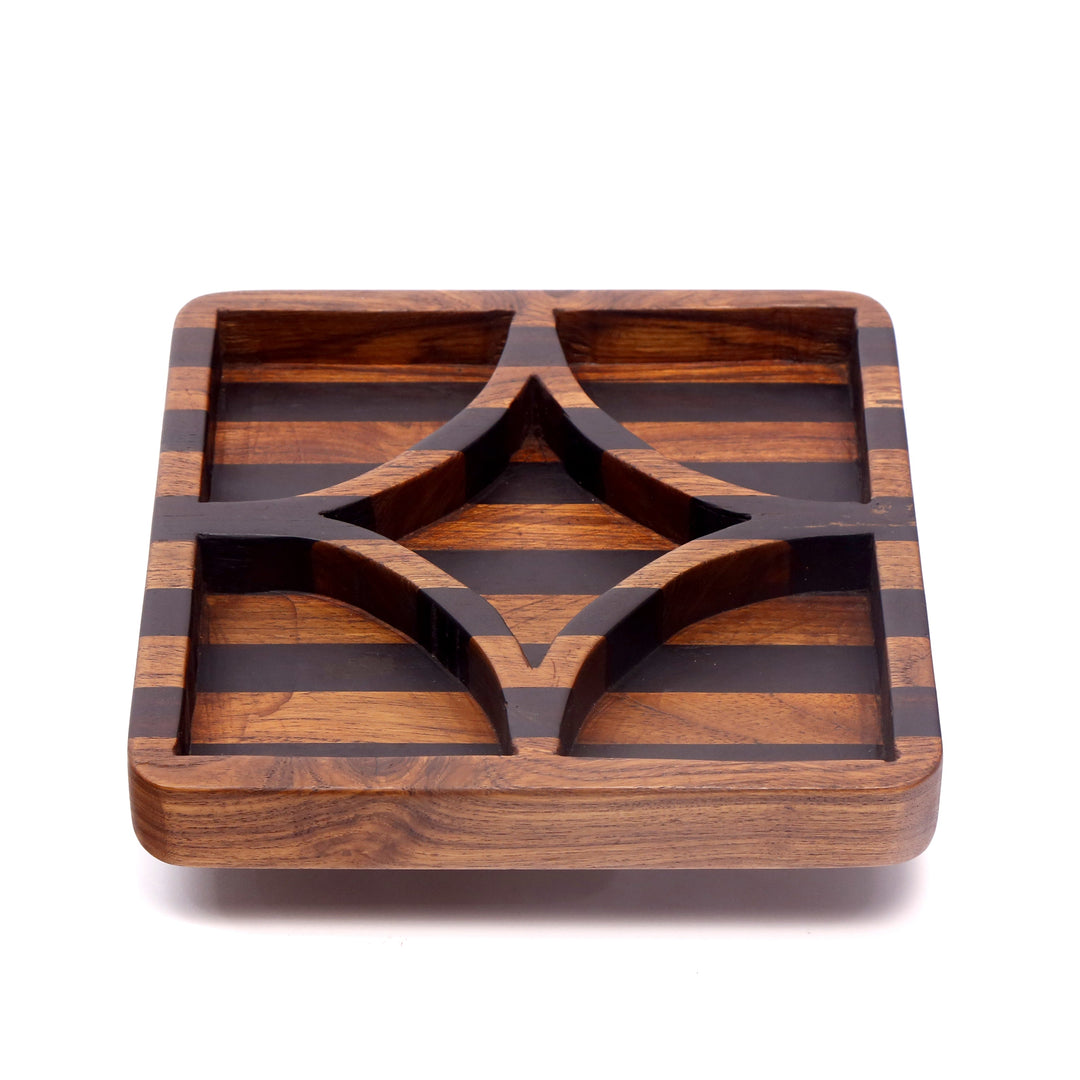 Two Tone Diamond Platter Platter