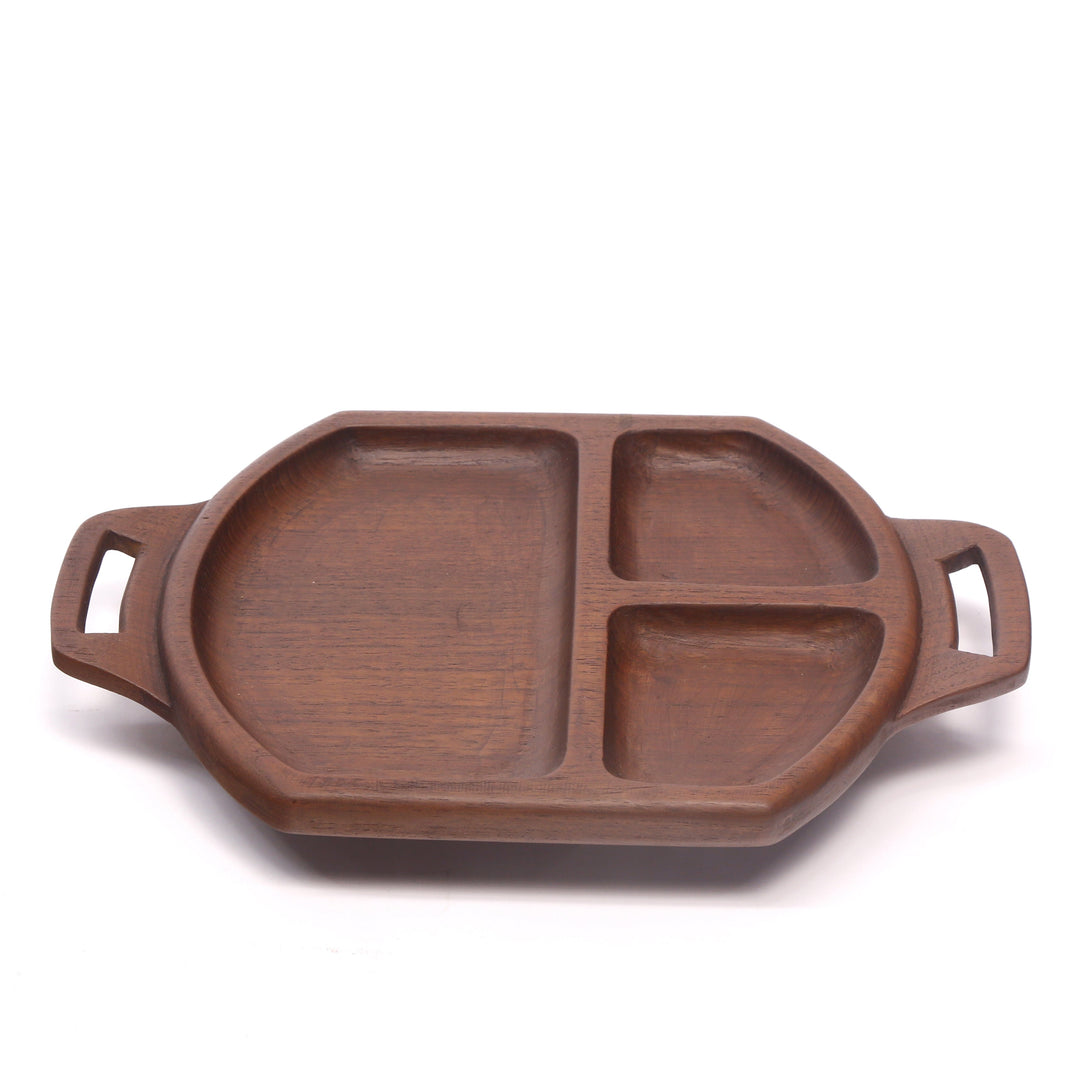 Geometric Long Wooden Tray Platter