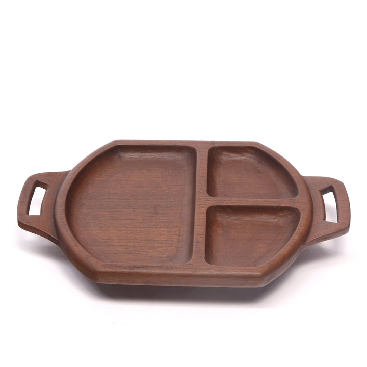 Geometric Long Wooden Tray Platter