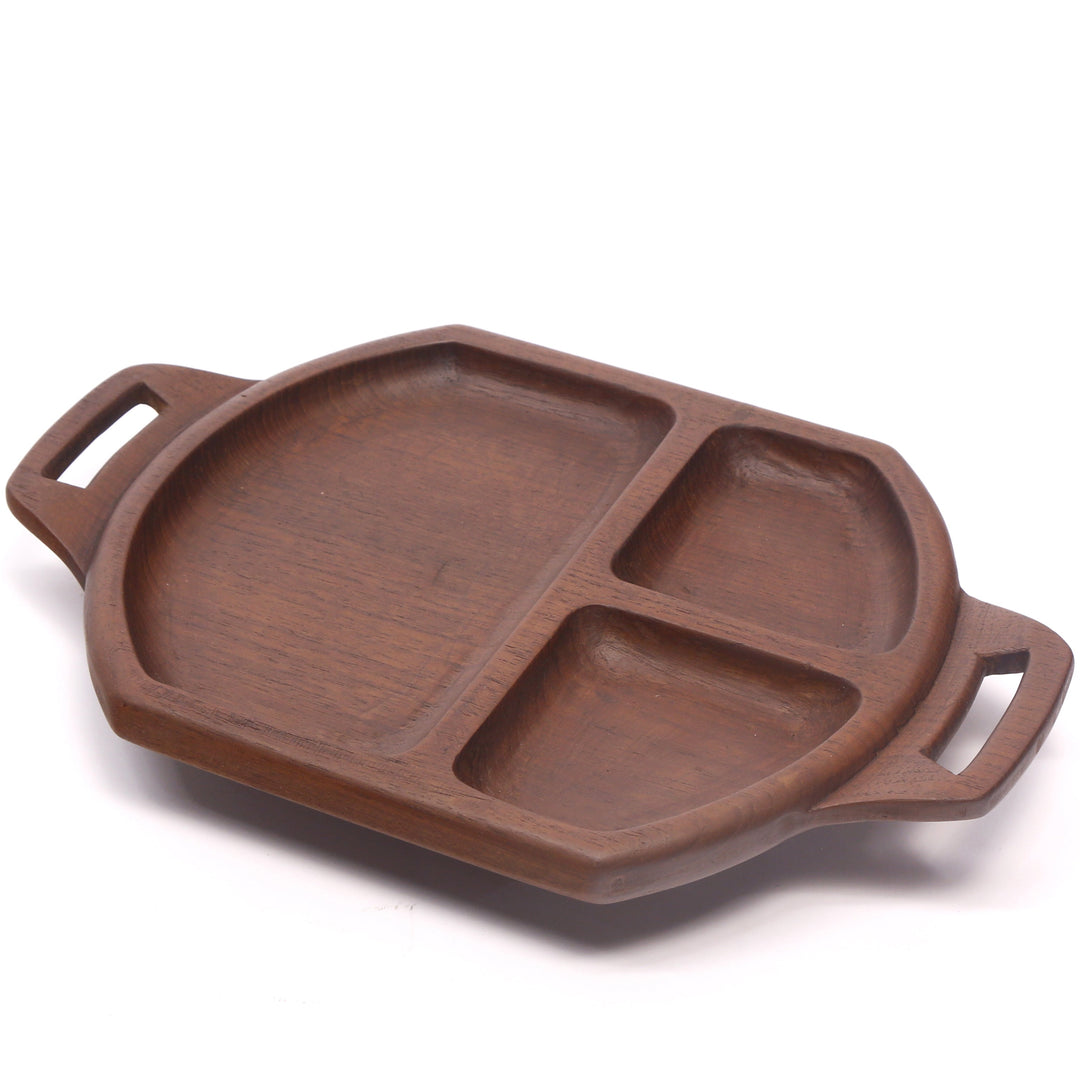 Geometric Long Wooden Tray Platter