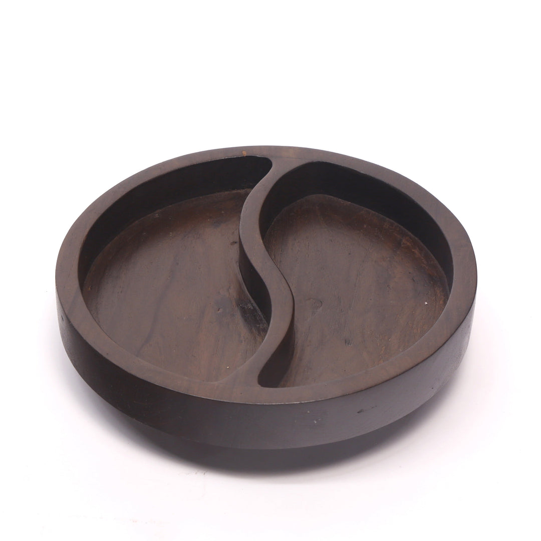 Wooden Wave Round Platter Platter