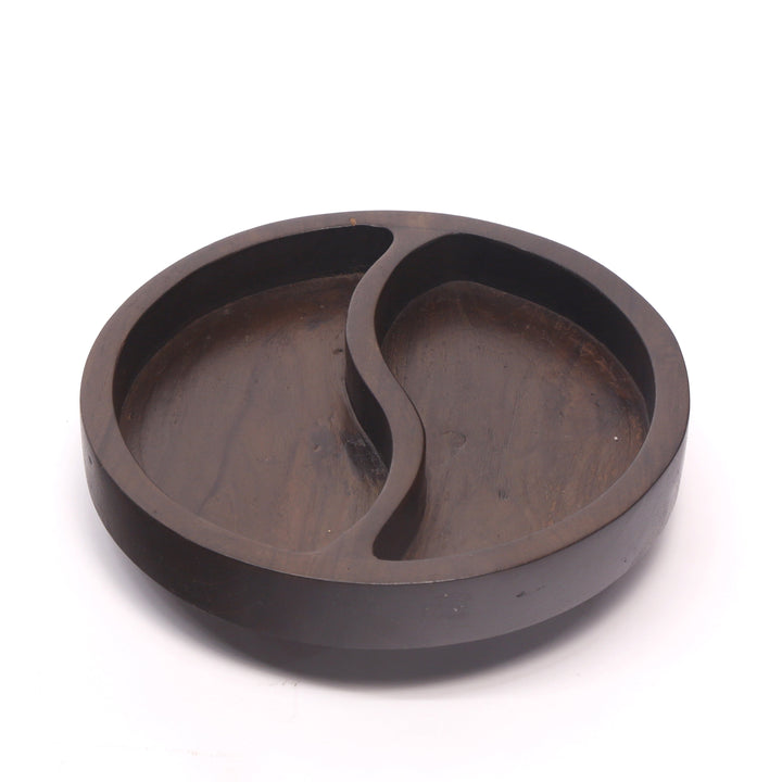 Wooden Wave Round Platter Platter