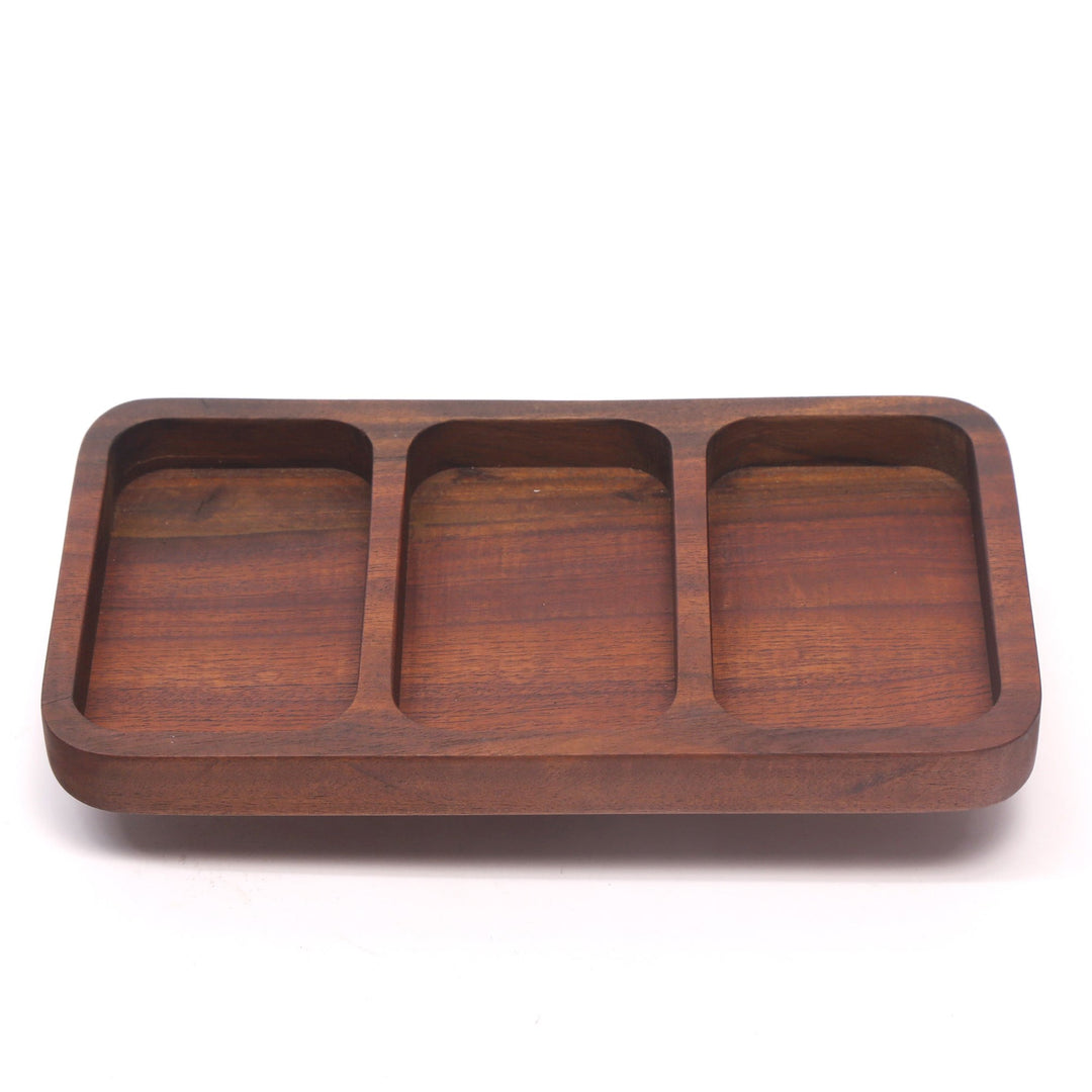 3-slot Wooden Platter Platter