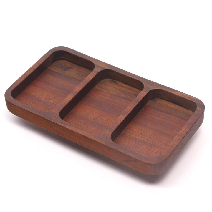 3-slot Wooden Platter Platter