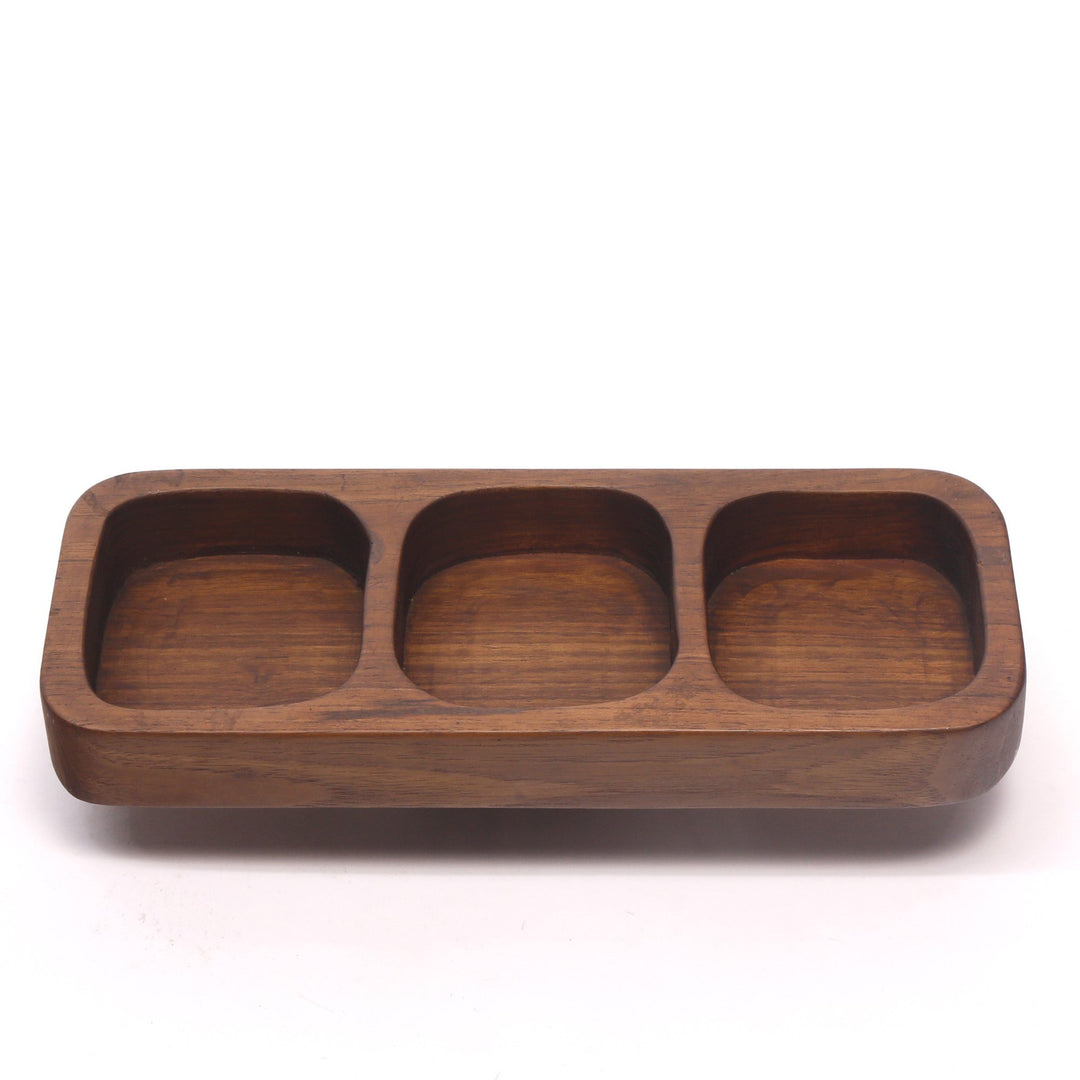 Multi-slot Wooden Tray Platter