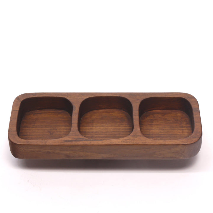 Multi-slot Wooden Tray Platter