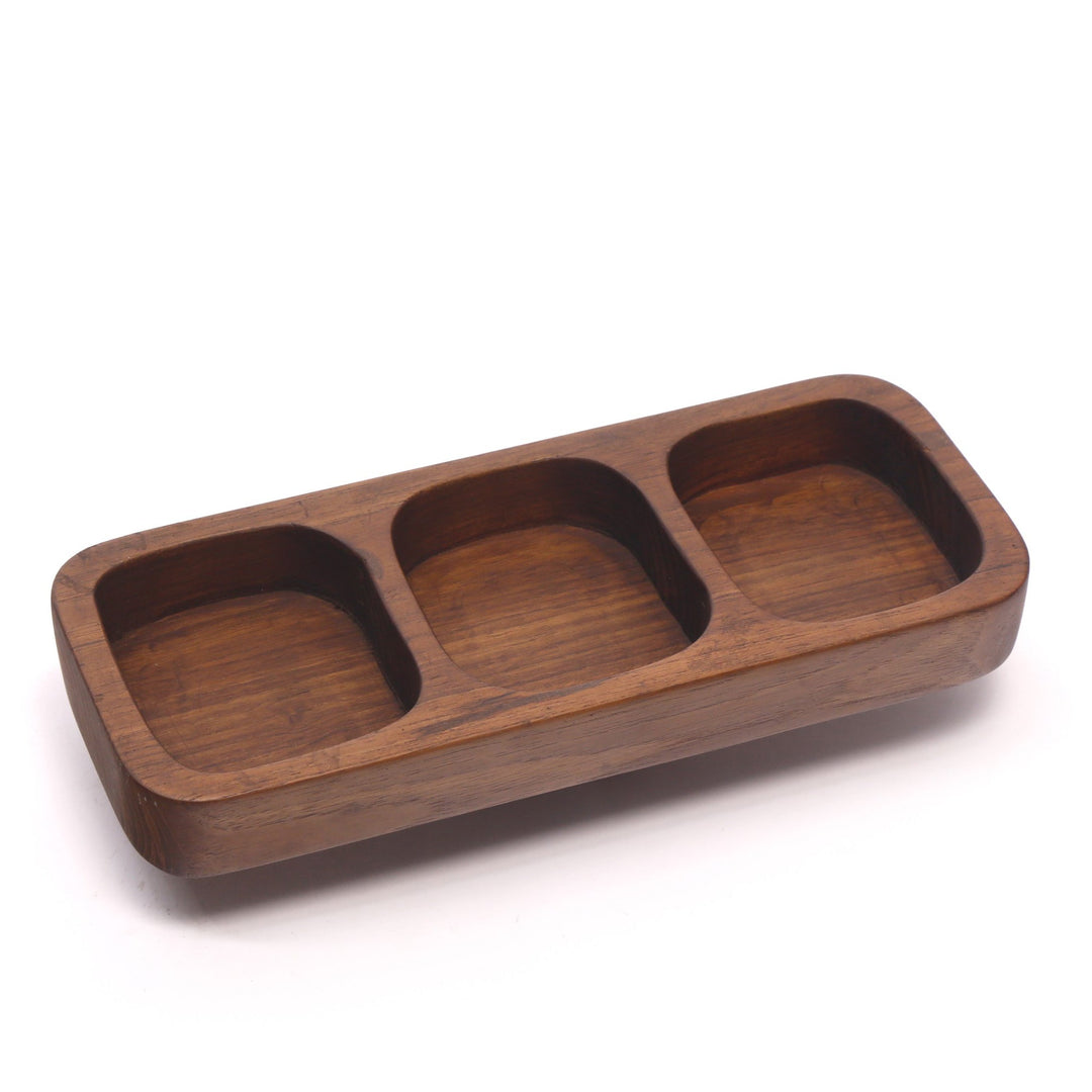 Multi-slot Wooden Tray Platter