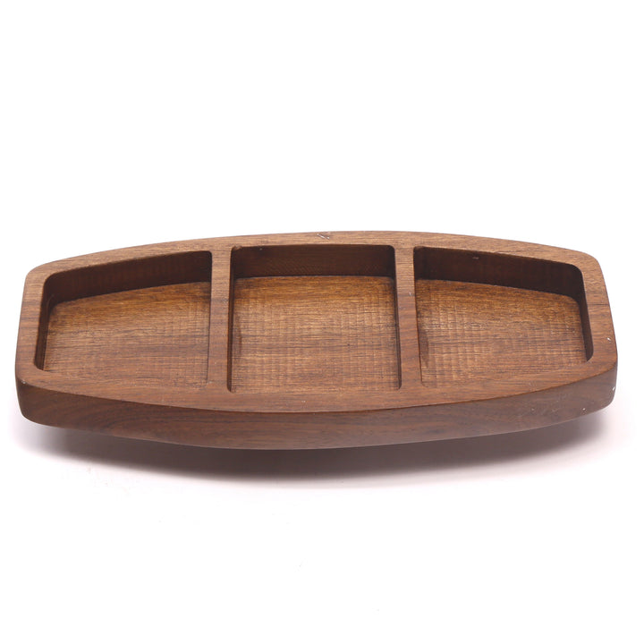 Three Compartment Wooden Platter Platter