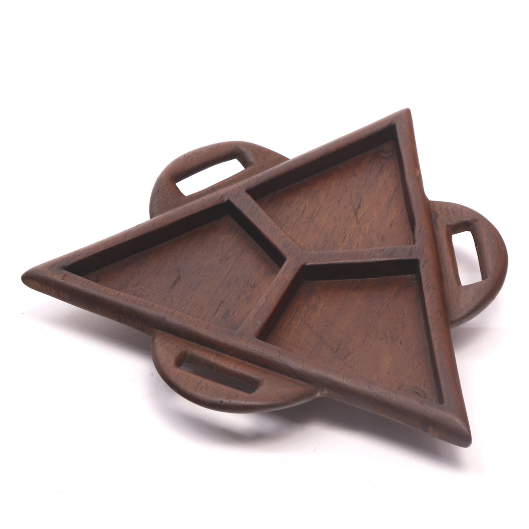 Quirky Triangle Wooden Platter Platter