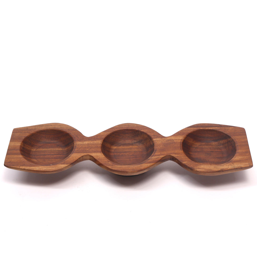 Triple Bowl Holder Platter Platter