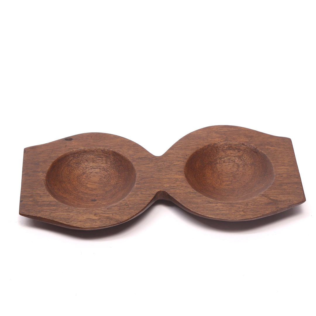 Double Bowl Holder Platter Platter