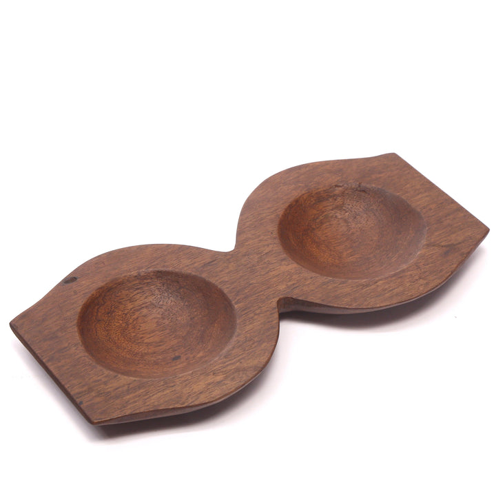 Double Bowl Holder Platter Platter