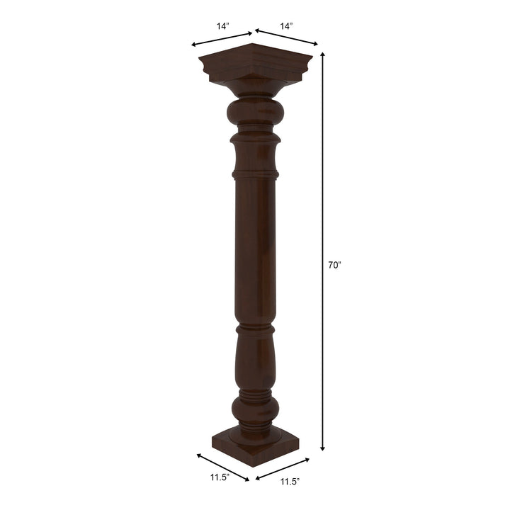 Handcrafted Heritage Pillar - Majestic Indian Design Pillar