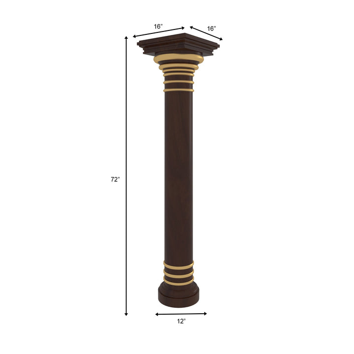 Handcrafted Heritage Pillar - Classic Indian Craftsmanship Pillar
