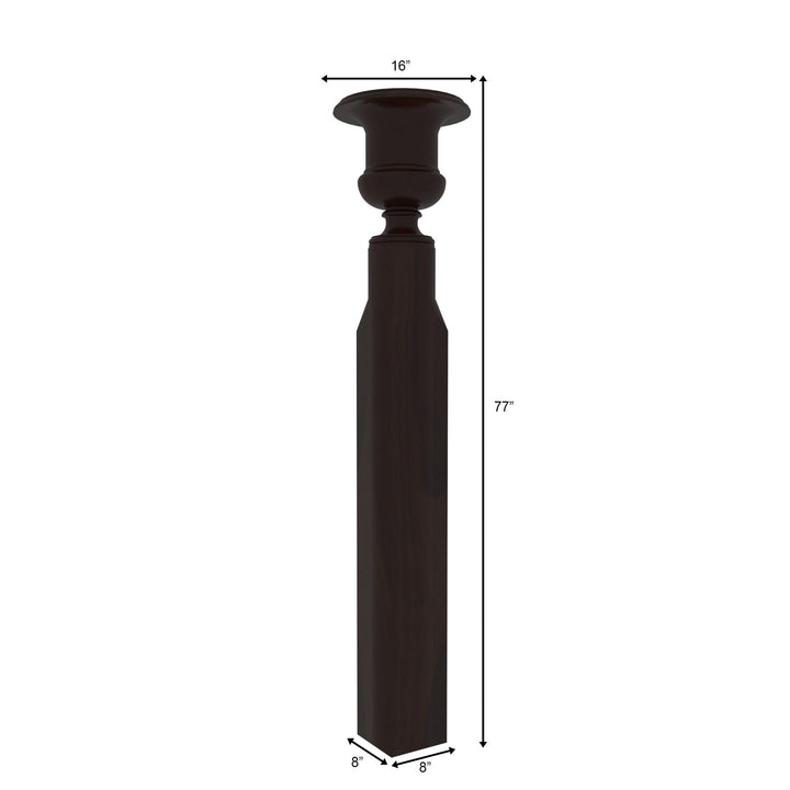 Handcrafted Decorative Wooden Pillar - Architectural Column Pillar