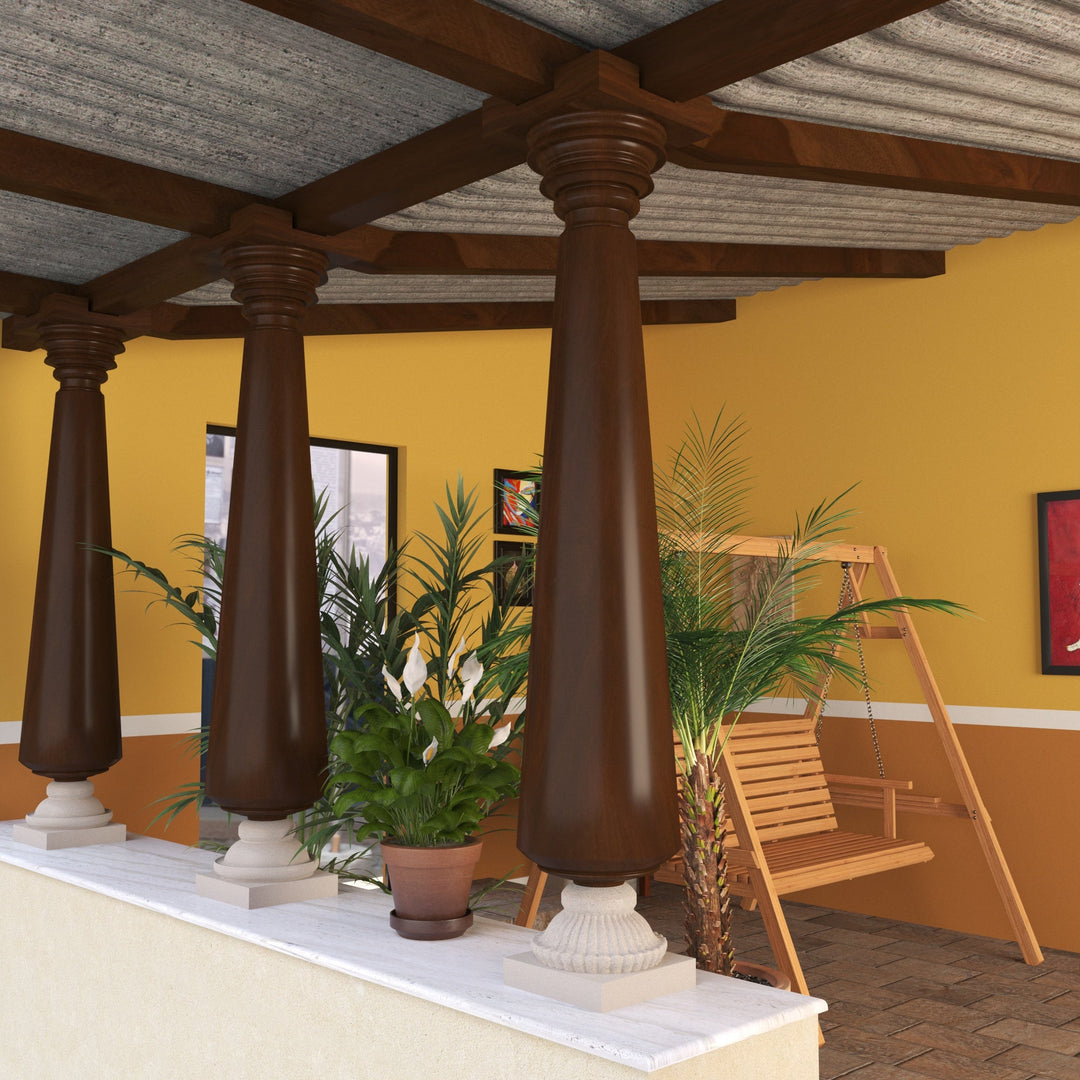 Handcrafted Heritage Pillar - Traditional Artisan Design Pillar